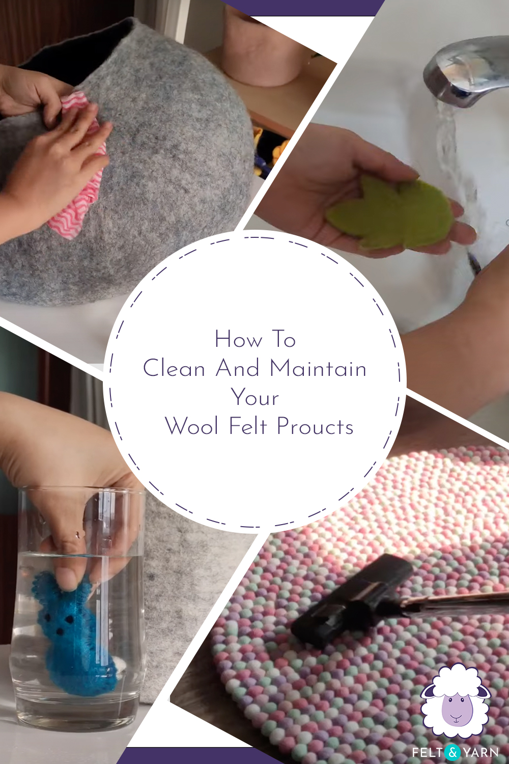 How to Care for Your Wool Felt Products Wool Felt 101 Felt and Yarn